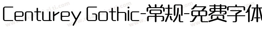 Centurey Gothic-常规字体转换
